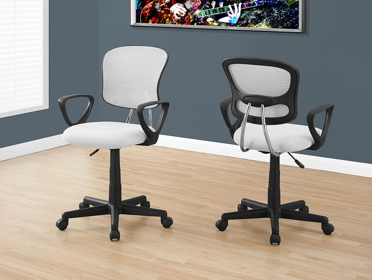Office Chair - White Mesh Juvenile / Multi-Position