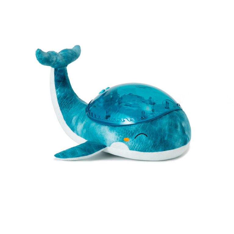 Cloud b Tranquil Whale Bundle w/Baby Plush Rattle Blue Night Light w/ Under Water Effect and Music