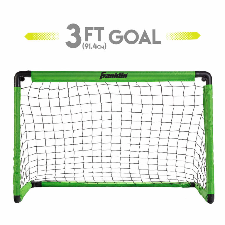 Cage de gardien de soccer Franklin Sports de 91 cm (36 po) avec ballon et pompe