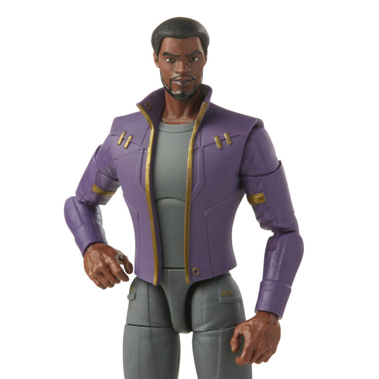 Marvel Legends Series 6-inch Scale Action Figure Toy T'Challa Star-Lord  and Build-A-Figure Part