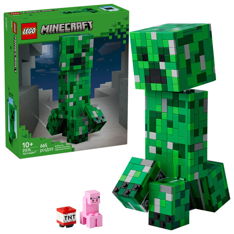 LEGO Minecraft The Creeper , Décoration de Jeu Vidéo, Jouet de Construction d'une Figurine d'Action et Cadeau de Jeu Vidéo 21276