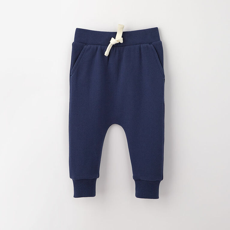 drop-crotch cozy sweats