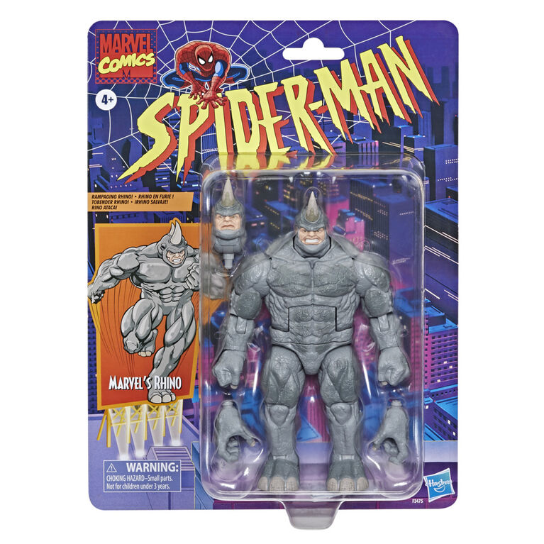 Marvel Legends Series Spider-Man, figurine Marvel's Rhino de 15 cm