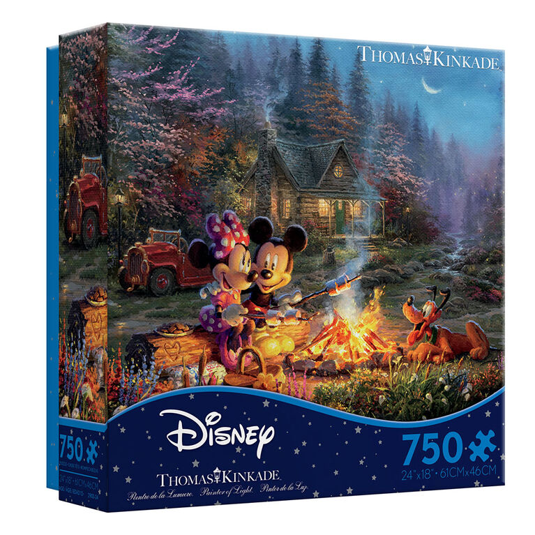 Thomas Kinkade Disney - Mickey Et Minnie Sweetheart Fire - Puzzle 750 Pi&egrave;ces - &Eacute;dition anglaise