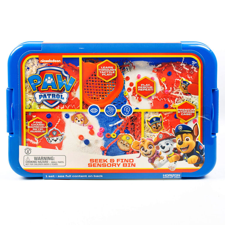 Bac sensoriel Paw Patrol Chercher et Trouver