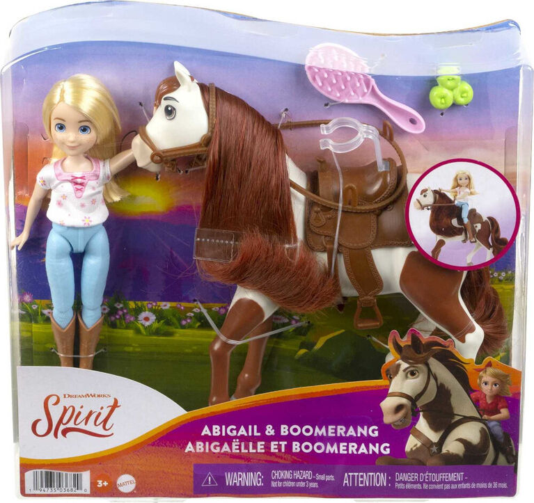 Coffret Abigaëlle et Boomerang avec poupée Abigaëlle (18cm), cheval Boomerang (20cm)