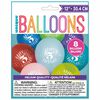 Fun "Happy 5th Bday" 12" Latex , 8 pieces - English Edition
