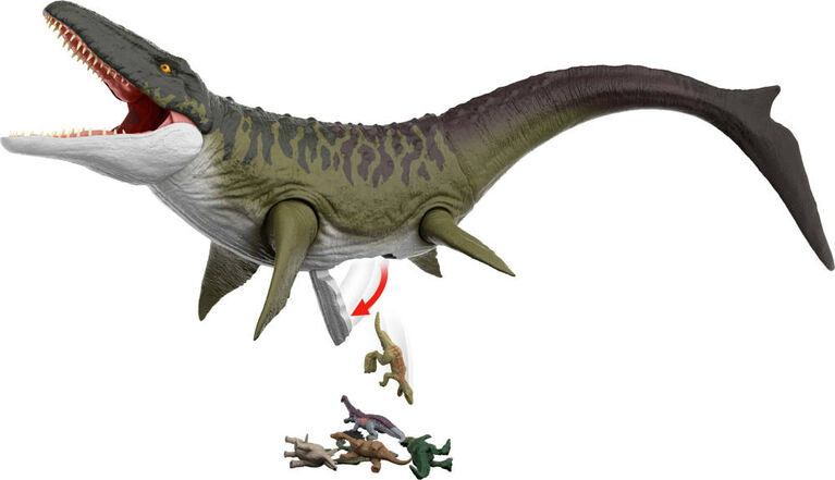Jurassic World Rebirth Super Colossal Mosasaurus Action Figure, Dinosaur Toy
