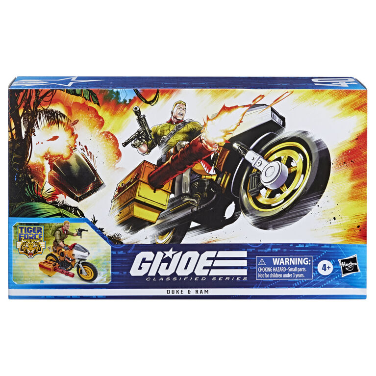 G.I. Joe Classified Series, figurine avec véhicule Tiger Force Duke et RAM 40 de collection premium de 15 cm avec accessoires - Notre exclusivité