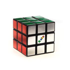 Rubik's Metallic 40th Anniversary Cube, 3x3 Cube with a Twist, Classic Problem-Solving Puzzle Toy
