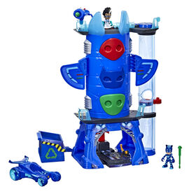 PJ Masks Deluxe Battle HQ Preschool Toy, Headquarters Playset - English Edition