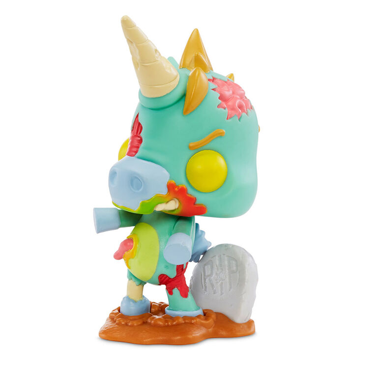 R.I.P. Rainbows in Pieces Gnarly, Messed Up Unicorn Character Undead Ned