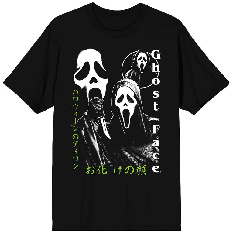 GhostFace Kanji Black T-Shirt- X Large