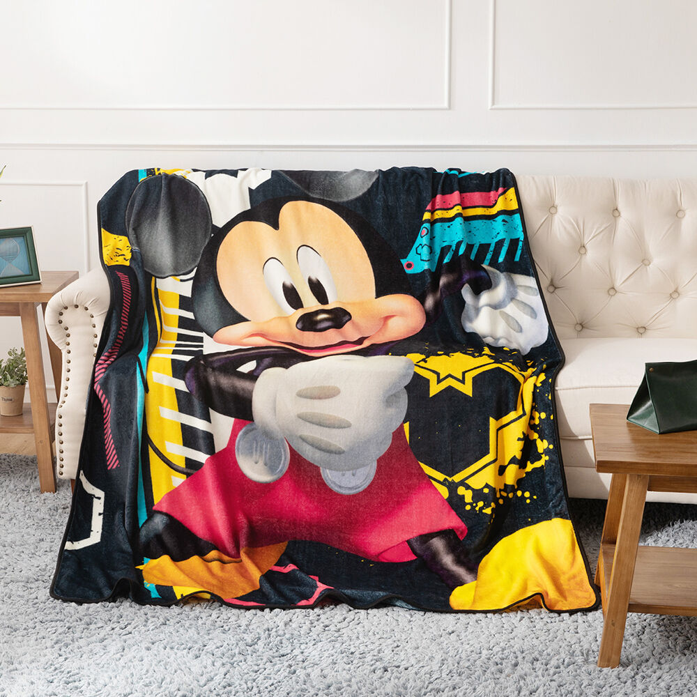 Disney Mickey Magician Mozaic Blanket / 40X30 inch 60x50 inch 80x60 inch / 