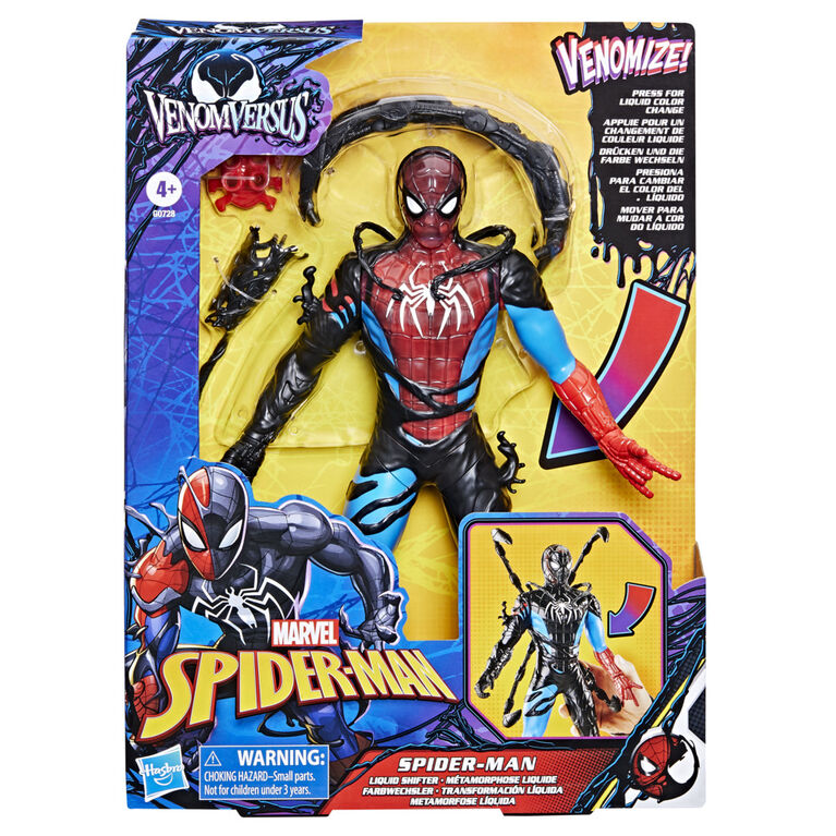 Marvel Spider-Man VenomVersus Spider-Man Liquid Shifter Action Figure with Accessories