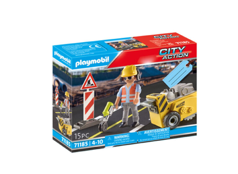 Playmobil - Ouvrier avec scie de sol