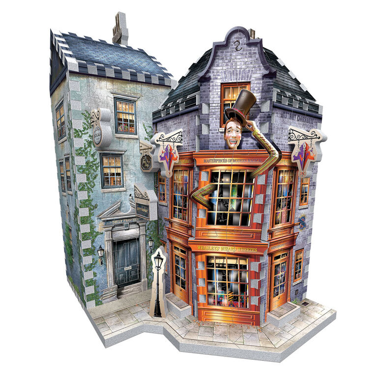 Harry Potter - WREBBIT 3D Jigsaw Puzzle - Weasley's Wizard Wheezes and Daily Prophet  - 285 Pieces