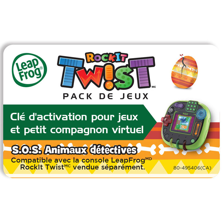 LeapFrog RockIt Twist - Jeu SOS Animaux détectives - Édition française