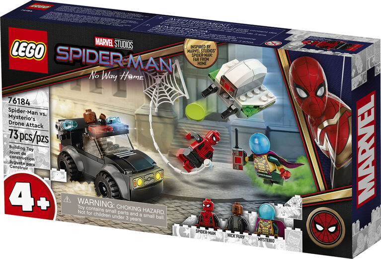 LEGO Super Heroes Spider-Man contre le drone de Mystério 76184 (73 pièces)