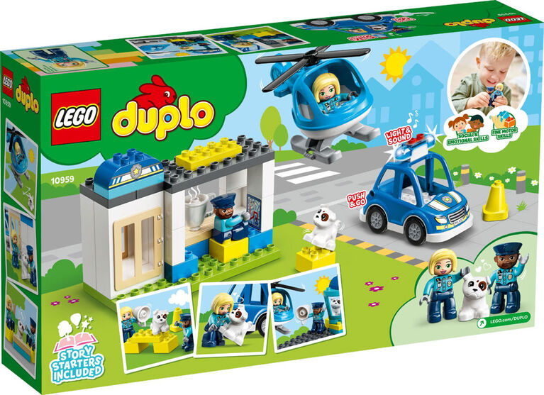 LEGO DUPLO Rescue Police Station and Helicopter 10959 Building Toy (40 Pieces)
