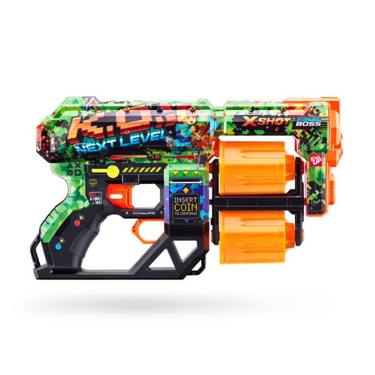 X-Shot Skins Dread Dart Blaster - K.O. (12 fléchettes) par ZURU
