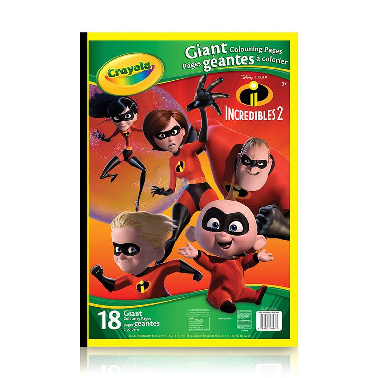 Crayola Giant Colouring Pages The Incredibles 2 Toys R Us Canada