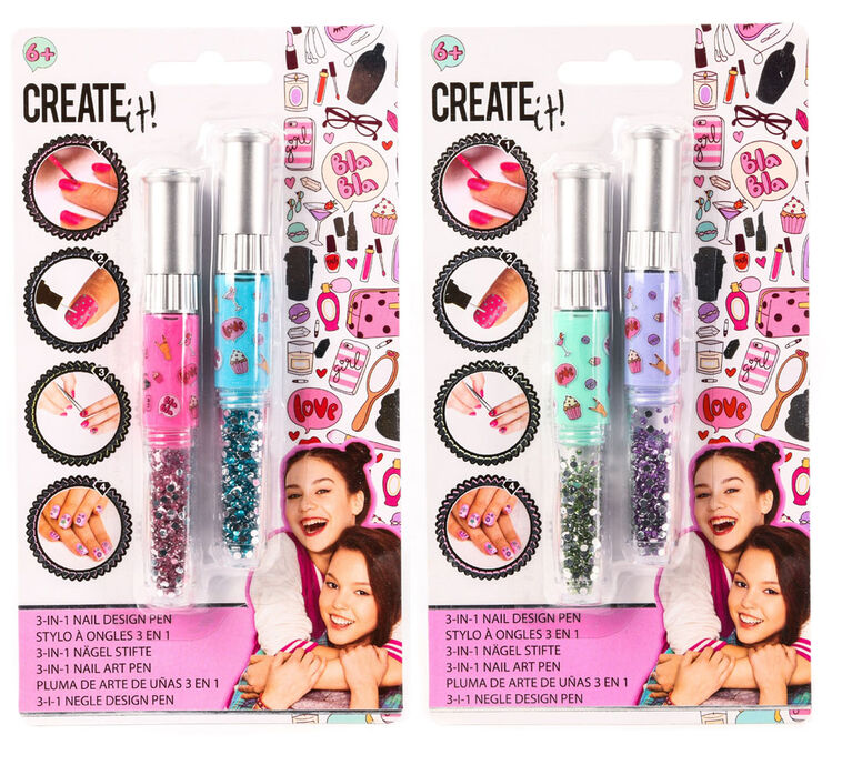 CREATE IT! Nail Art 3 In 1 Pen 2-Pieces Display | Toys R Us Canada