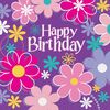 Birthday Blossoms Serviettes de Table, 16un - Édition anglaise
