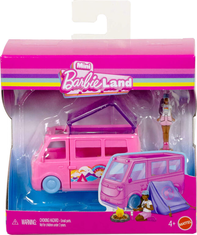 Barbie Mini Barbie Land Collectible Playsets with 1.5-Inch Doll and Interactive Play Areas for Storytelling Fun