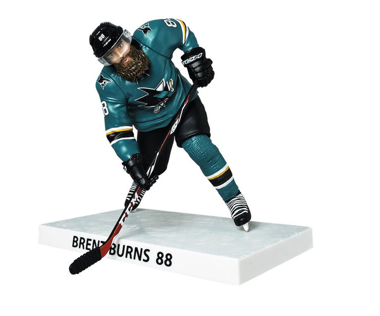 Brent Burns - Sharks de San Jose - Figurine de la LNH de 6 pouces.