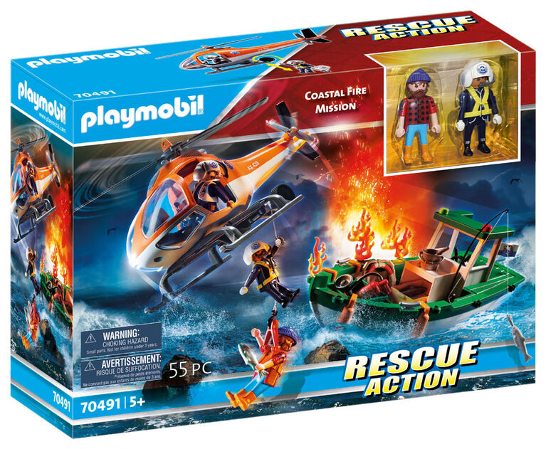 Mission d'incendie côtier - Playmobil