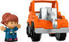 Fisher-Price Little People Help and Go Tow Truck and Figure Set for Toddlers, 2 Pieces