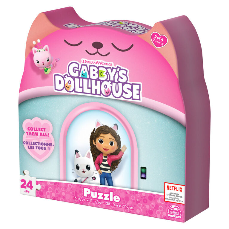 Gabby's Dollhouse, 24-Piece Jigsaw Puzzle Pajama Time DreamWorks Netflix Gabby's Dollhouse Toys 1 of 4 Kids Puzzles