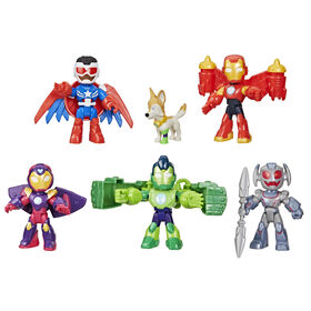 Marvel Iron Man and his Awesome Friends Armored-Up Avengers Pack Action Figure Set