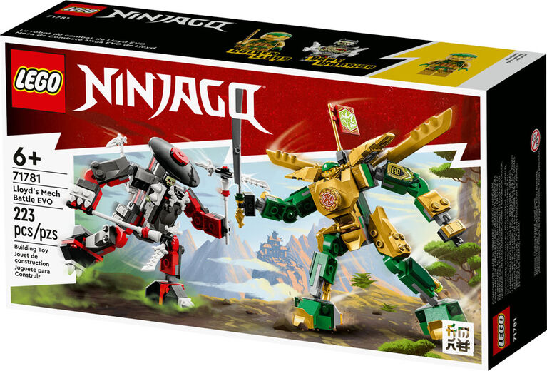 LEGO NINJAGO Lloyd's Mech Battle EVO 71781 Building Toy Set (223 Pieces)