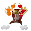 Deer Pong Game, Features Talking Deer Head and Music, Includes 6 Party Cups And 6 Balls (French Version)