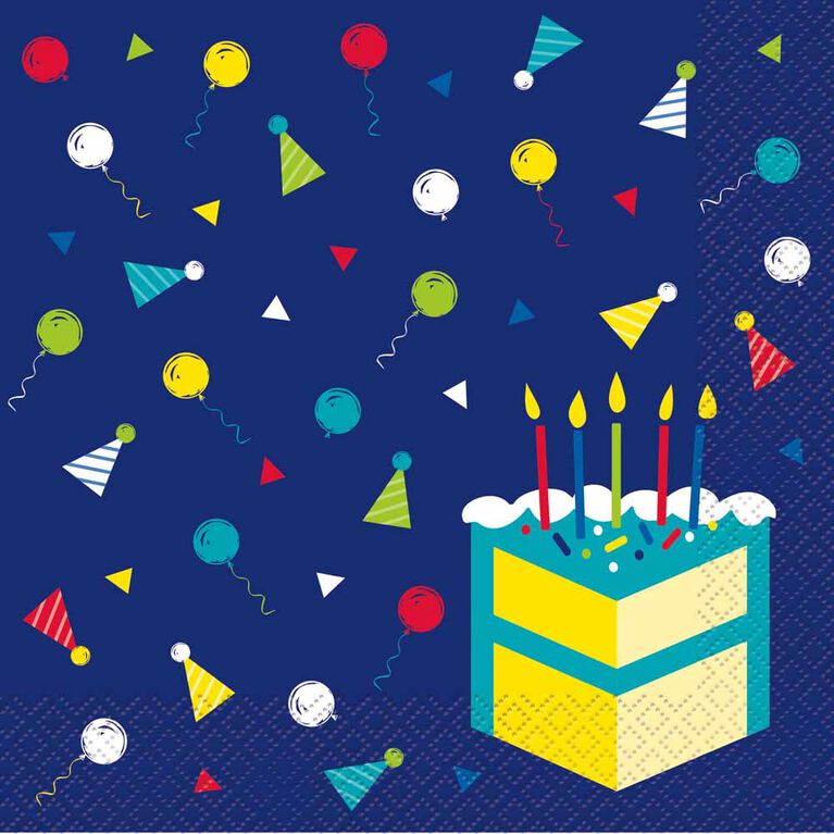 Peppy Birthday Serviettes de Table, 16un - Édition anglaise
