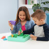 Kinetic Sand Sandbox Set, 1lb Green Play Sand, Sandbox Storage, 4 Molds and Tools, Sensory Toys