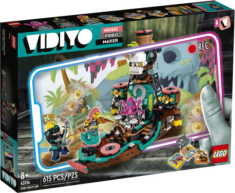 LEGO VIDIYO Punk Pirate Ship 43114 (615 pieces)