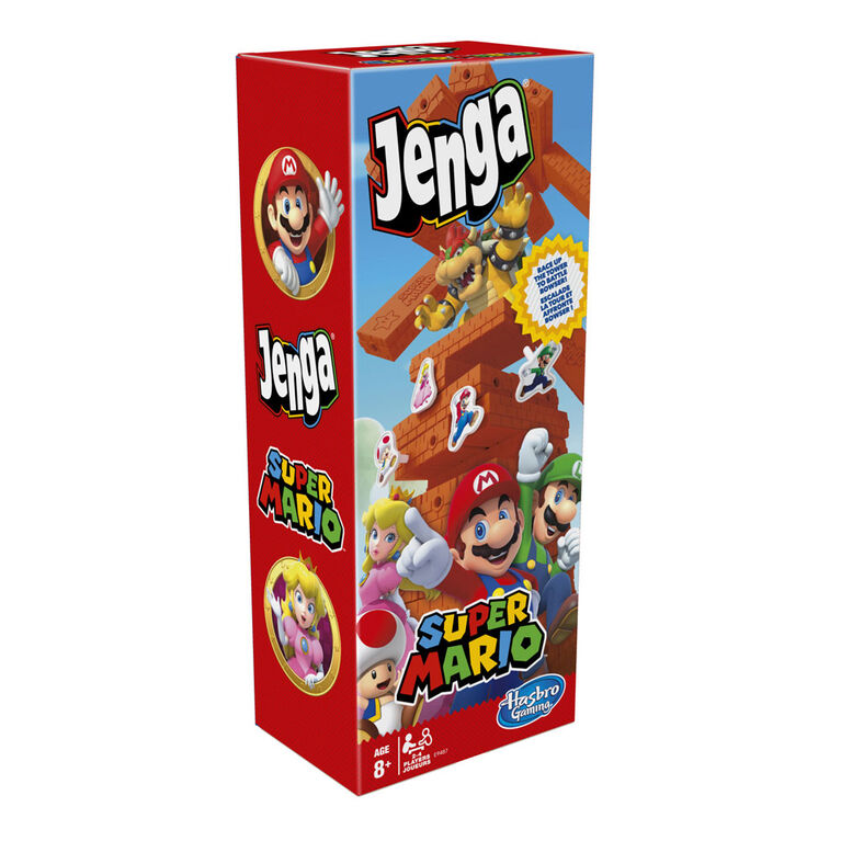 Jenga: Super Mario Edition Game, Block Stacking Tower Game