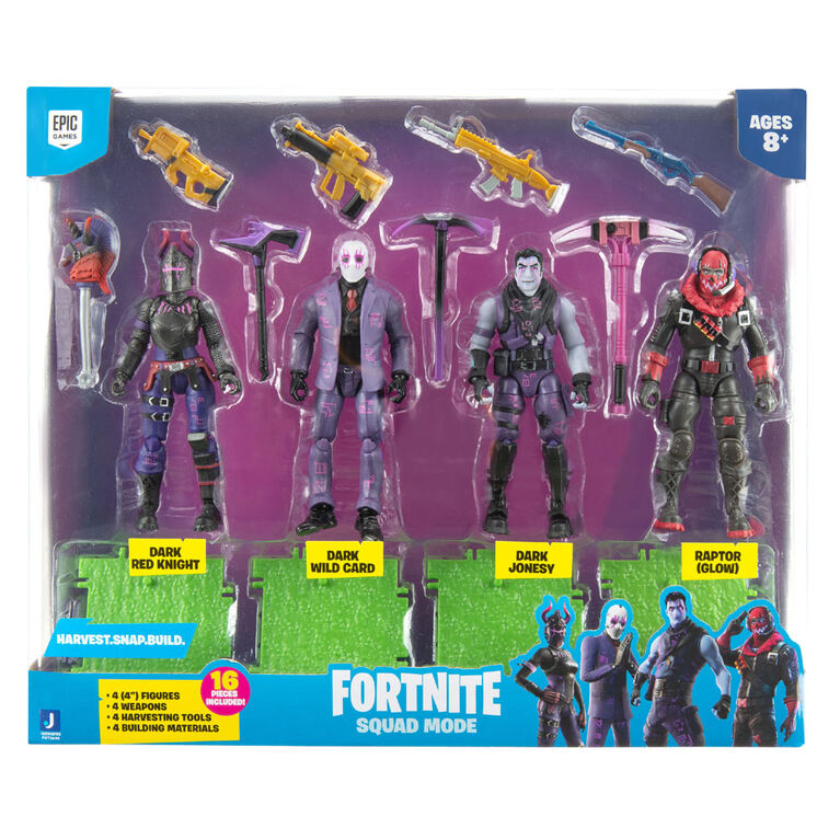 Fortnite 4 Figure Pack Squad Mode - Dark Legends