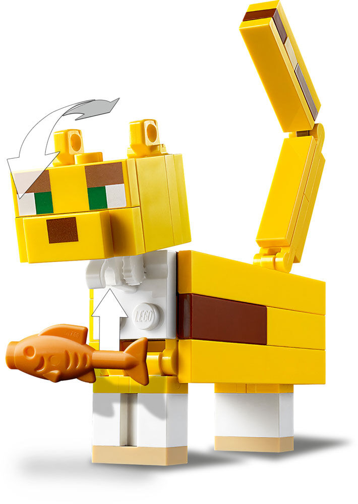 lego 21156 minecraft bigfig creeper and ocelot figures set