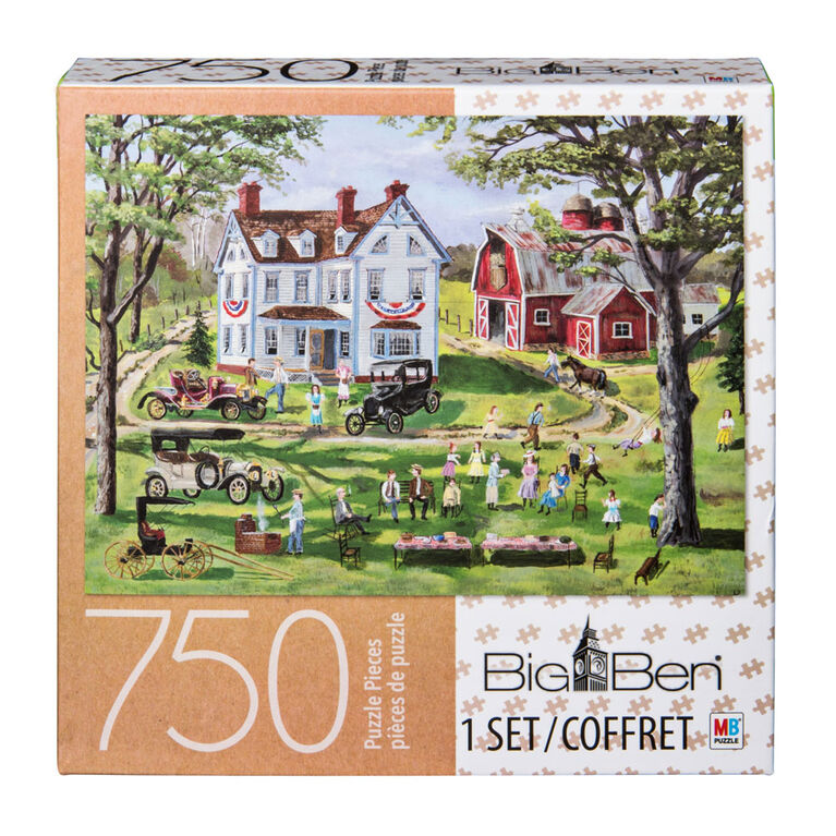 Big Ben - Puzzle de 750 pièces - Pique-nique au moulin