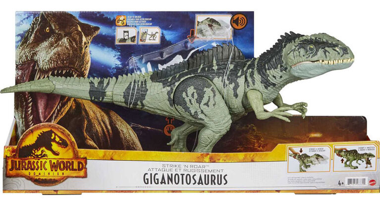 Jurassic World: Dominion Strike N Roar Giganotosaurus Dinosaur Figure