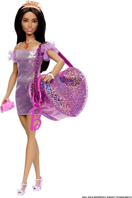 Barbie - Tenue - Sac de luxe avec tenue d'anniversaire et accessoires