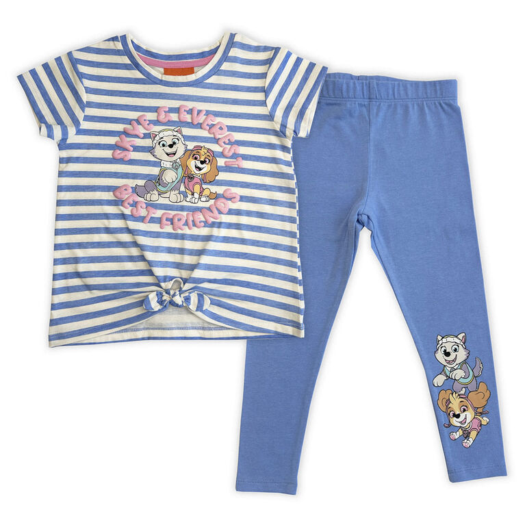 Paw Patrol 2 Piece Short Sleeve Tee & Legging - Blue 2T