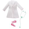 Poupée Barbie Docteur, Brune avec Blouse de Médecin