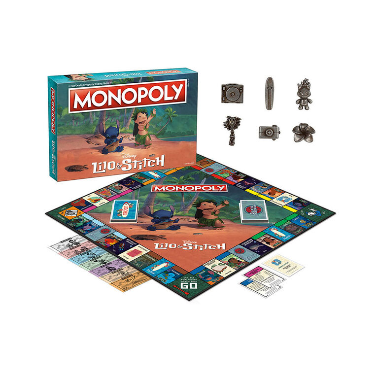 USAopoly MONOPOLY: Disney Lilo & Stitch - English Edition