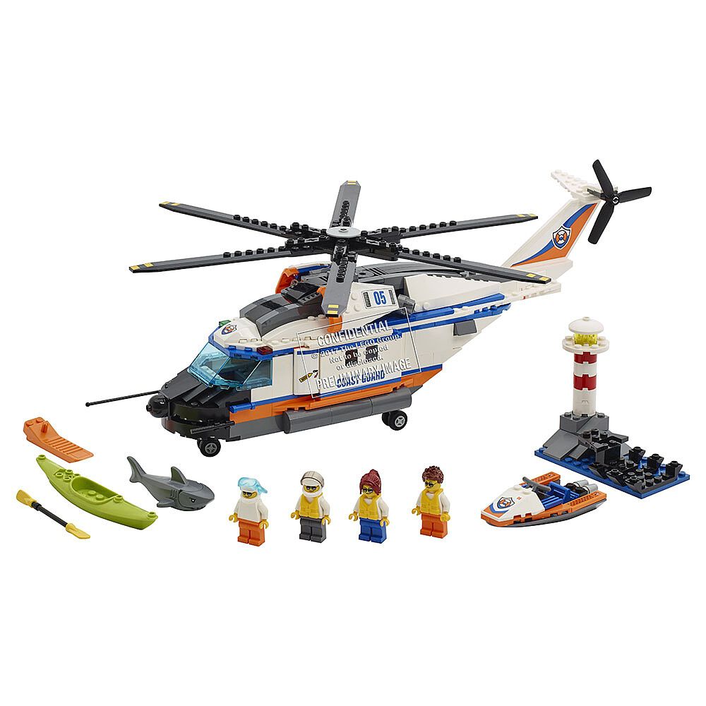 lego snow rescue helicopter