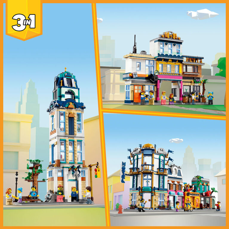 LEGO Creator La rue principale 31141 Ensemble de jeu de construction (1 459 pièces)